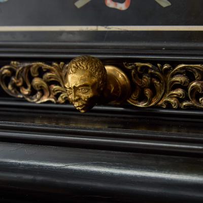 Bernhard Ludwig Monumental Pietre Dure Cabinet on Stand by Bernhard Ludwig