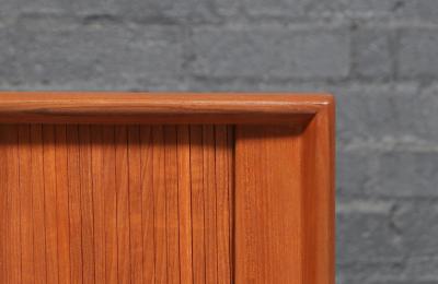 Bernhard Pedersen Son Bernhard Pedersen Danish Modern Tambour Door Teak Credenza