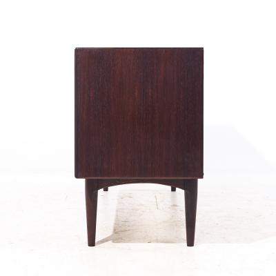 Bernhard Pedersen Son Bernhard Pedersen Mid Century Danish Rosewood Tambour Door Credenza and Hutch