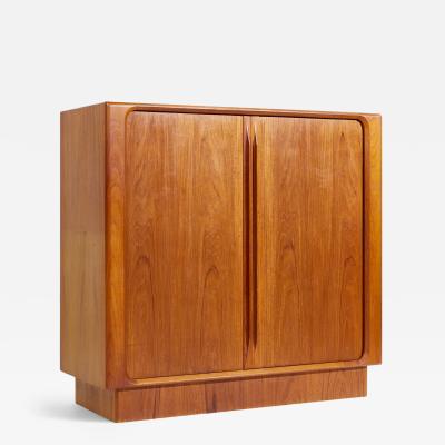 Bernhard Pedersen Son Bernhard Pedersen Mid Century Danish Teak Tambour Armoire Dresser
