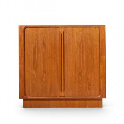 Bernhard Pedersen Son Bernhard Pedersen Mid Century Danish Teak Tambour Armoire Dresser