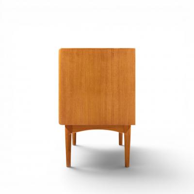 Bernhard Pedersen Son Bernhard Pedersen Mid Century Danish Teak Tambour Credenza and Hutch