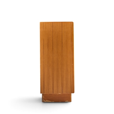 Bernhard Pedersen Son Bernhard Pedersen Mid Century Danish Teak Tambour Door Armoire Dresser