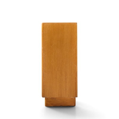 Bernhard Pedersen Son Bernhard Pedersen Mid Century Danish Teak Tambour Door Armoire Dresser