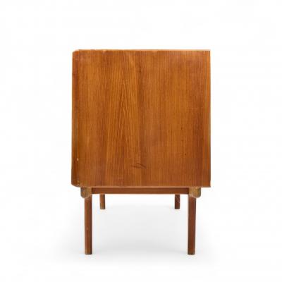 Bernhard Pedersen Son Bernhard Pedersen Mid Century Danish Teak Tambour Door Credenza