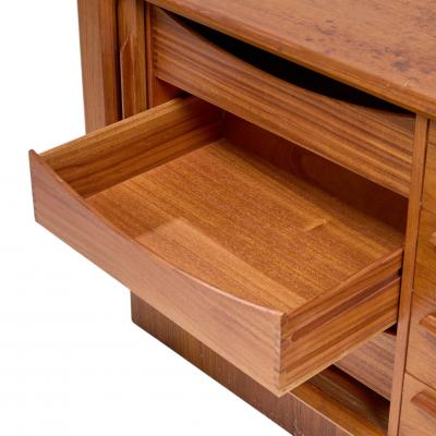 Bernhard Pedersen Son Bernhard Pedersen S n Mid Century Danish Teak Tambour Door Sideboard Credenza