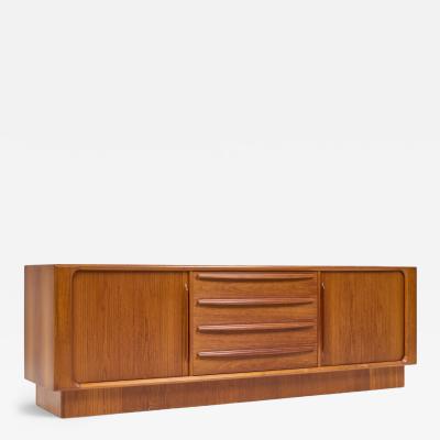 Bernhard Pedersen Son Bernhard Pedersen S n Mid Century Danish Teak Tambour Door Sideboard Credenza