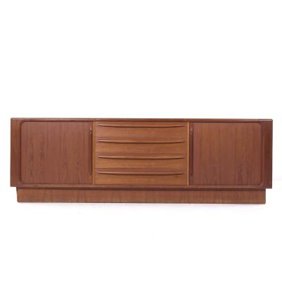 Bernhard Pedersen Son Bernhard Pedersen Son MCM Danish Modern Teak Tambour Door Sideboard Credenza