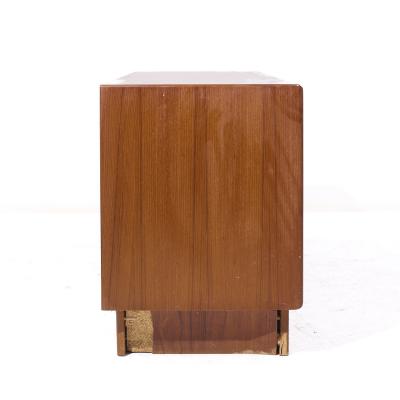 Bernhard Pedersen Son Bernhard Pedersen Son MCM Danish Modern Teak Tambour Door Sideboard Credenza