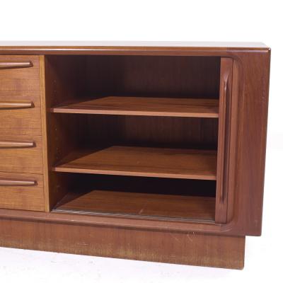 Bernhard Pedersen Son Bernhard Pedersen Son MCM Danish Modern Teak Tambour Door Sideboard Credenza