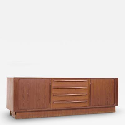 Bernhard Pedersen Son Bernhard Pedersen Son MCM Danish Modern Teak Tambour Door Sideboard Credenza