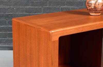 Bernhard Pedersen Son Bernhard Pedersen and Son Teak Glass Bookcase Credenza
