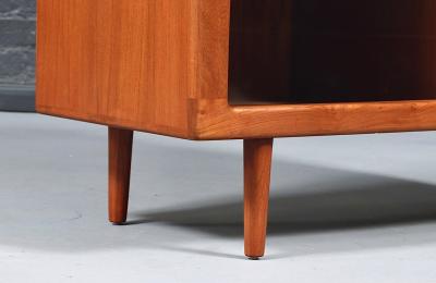 Bernhard Pedersen Son Bernhard Pedersen and Son Teak Glass Bookcase Credenza