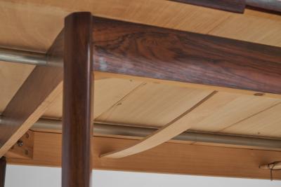 Bernhard Pedersen Son Exotic Wood Extendable Dining Table by Bernhard Pedersen S n Denmark 1960s