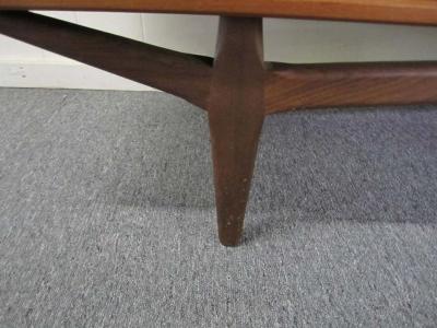 Bernhard Pedersen Son Lovely Teak Danish Credenza with Floating Hutch Room Divider Unusual Legs