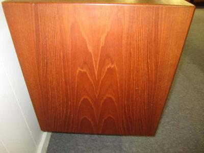 Bernhard Pedersen Son Lovely Teak Danish Credenza with Floating Hutch Room Divider Unusual Legs