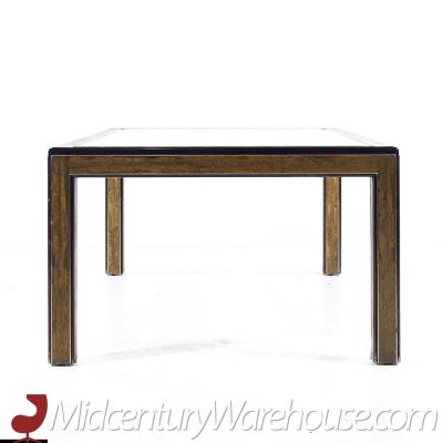 Bernhard Rohne Bernhard Rohne for Mastercraft Lacquered Brass Panel Expanding Dining Table