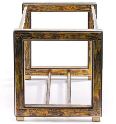 Bernhard Rohne Bernhard Rohne for Mastercraft Mid Century Modern Acid Etched Dining Table