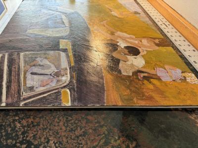 Bernie Fuchs Psychological State Family Argument Matisse Like Illustration