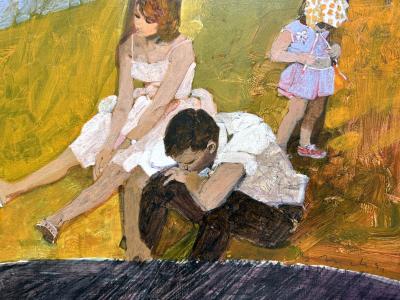 Bernie Fuchs Psychological State Family Argument Matisse Like Illustration