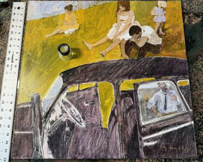 Bernie Fuchs Psychological State Family Argument Matisse Like Illustration