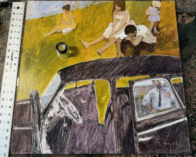 Bernie Fuchs Psychological State Family Argument Matisse Like Illustration