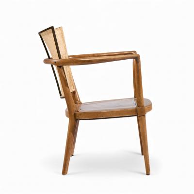 Bert England Bert England Mid Century Cane Back Lounge Chairs Pair