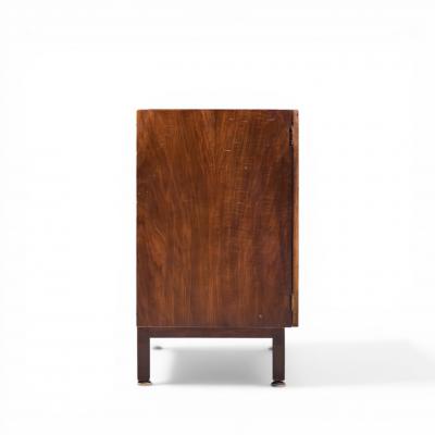 Bert England Bert England for The John Widdicomb Orientation Group Walnut and Brass Credenza