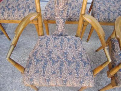Bert England Rare Set of 6 Bert England Forward Trend Collection Dining Chairs