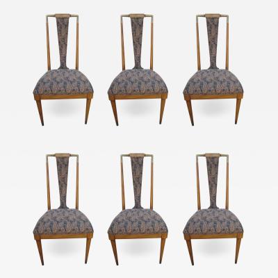 Bert England Rare Set of 6 Bert England Forward Trend Collection Dining Chairs