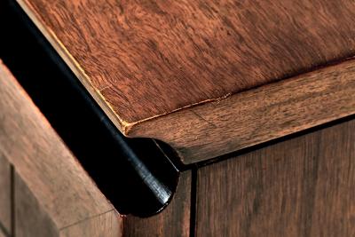 Bert England Walnut and Brass Credenza 1970