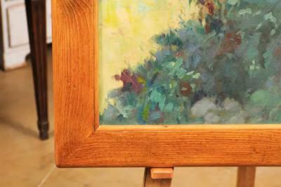 Bert Fricke Wolfenbuttel Deer in the Woods Bert Fricke Wolfenbuttel Oil on Panel Painting circa 1920