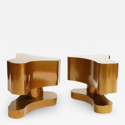 Bert Furnari Bert Furnari Studio Free Form Abstract Side Tables in Powder Coated Aluminum