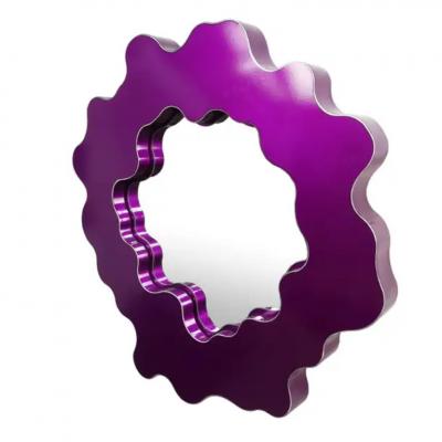 Bert Furnari Bert Furnari Studio Free Form Abstract Wall Mirror in Powder Coated Aluminum