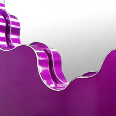 Bert Furnari Bert Furnari Studio Free Form Abstract Wall Mirror in Powder Coated Aluminum