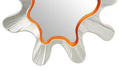 Bert Furnari Bert Furnari Studio Free Form Abstract Wall Mirror in Powder Coated Aluminum