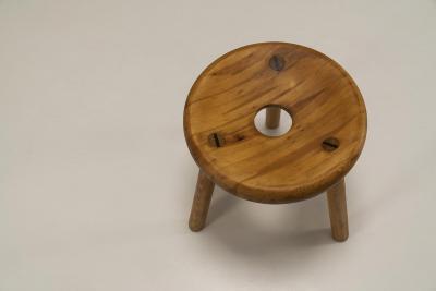 Bertel Gardberg Bertel Gardberg stool model Sauna in pine for Villa Joukhi Finland 1950s