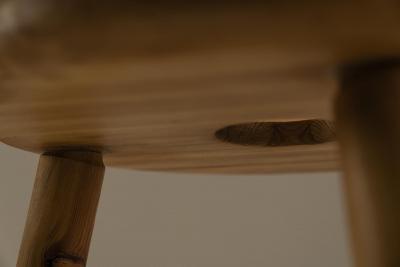 Bertel Gardberg Bertel Gardberg stool model Sauna in pine for Villa Joukhi Finland 1950s