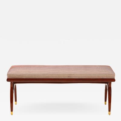 Bertha Schaefer A beautiful contemporary mahogany bench in the manner of Bertha Schaefer 1950s