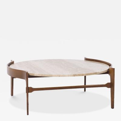 Bertha Schaefer Bertha Schaefer Mid Century Travertine Coffee Table