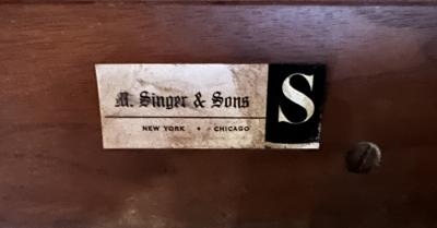 Bertha Schaefer Bertha Schaefer for M Singer Sons 1950s Walnut Nesting Tables