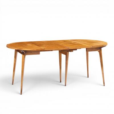Bertha Schaefer Bertha Schaefer for Singer Sons Mid Century Walnut Dining Table with 4 Leaves