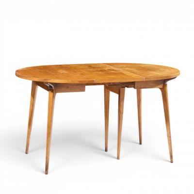 Bertha Schaefer Bertha Schaefer for Singer Sons Mid Century Walnut Dining Table with 4 Leaves
