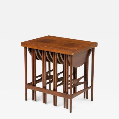 Bertha Schaefor Set of Bertha Schaefor for M Singer Sons American Nest of Occasional Tables