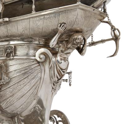 Berthold Muller Large German early 20th century silver nef by Berthold M ller