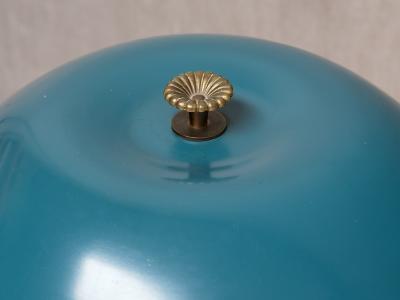 Bertil Brisborg Bertil Brisborg Brass and Leather Table Lamp Nordiska Kompaniet Sweden 1940s