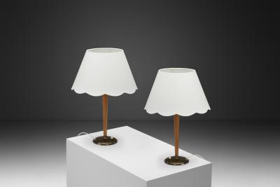 Bertil Brisborg Bertil Brisborg Model 31915 Table Lamps for Nordiska Kompaniet Sweden 1940s