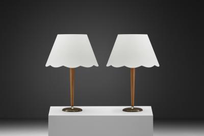 Bertil Brisborg Bertil Brisborg Model 31915 Table Lamps for Nordiska Kompaniet Sweden 1940s