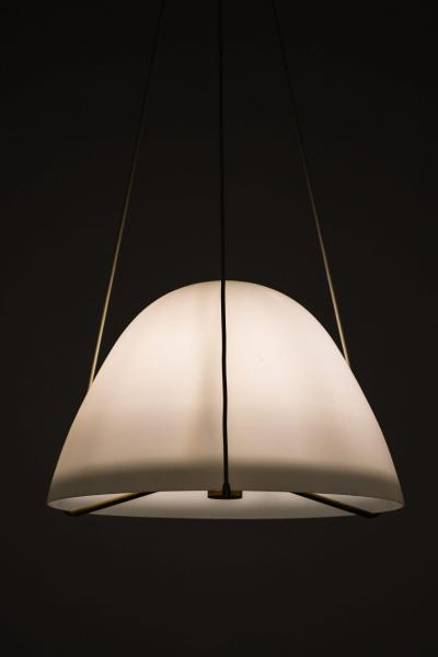 Bertil Brisborg Ceiling Lamp Model Number 31234 in Opaline Glass by Bertil Brisborg 1940s