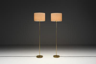 Bertil Brisborg Pair of Model 32786 Floor Lamps by Bertil Brisborg Sweden Mid 20th Century